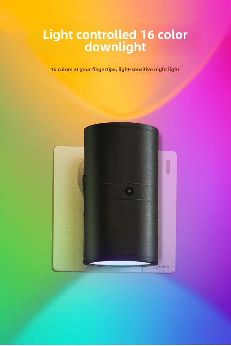 Cylindrical RGB LED Night Light with Remote