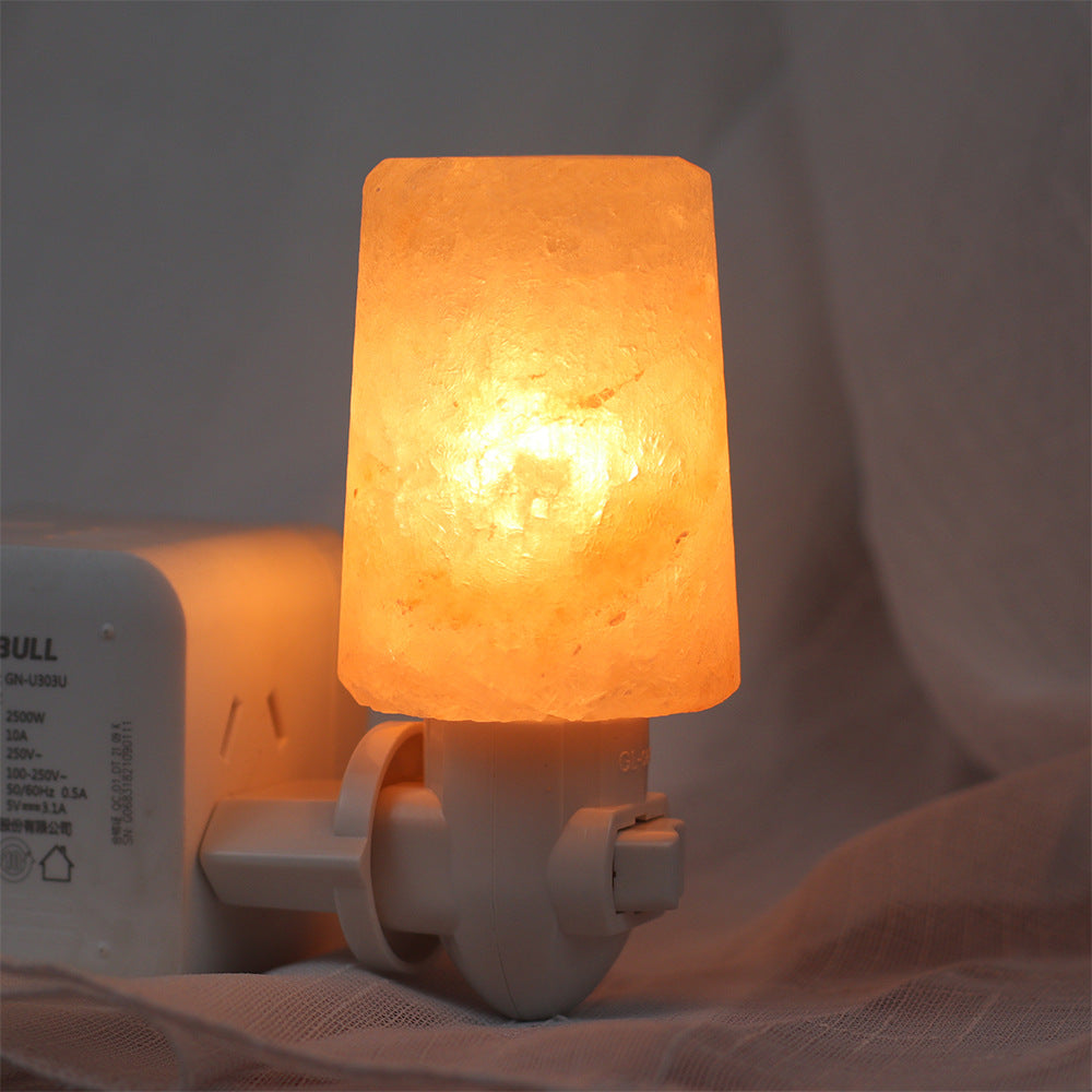 Himalayan Rose Salt Crystal Night Light