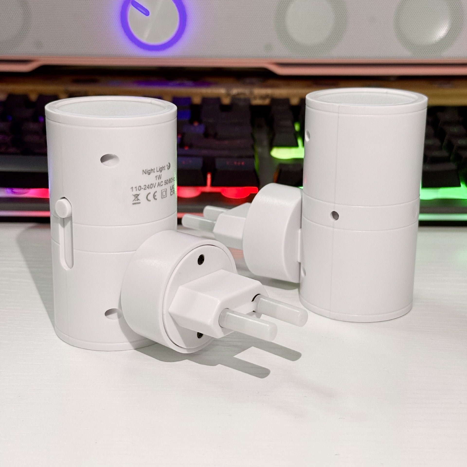 Cylindrical RGB LED Night Light with Remote
