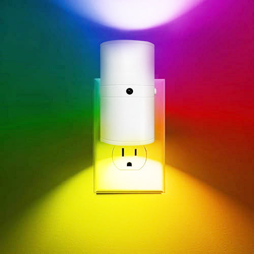 Cylindrical RGB LED Night Light with Remote