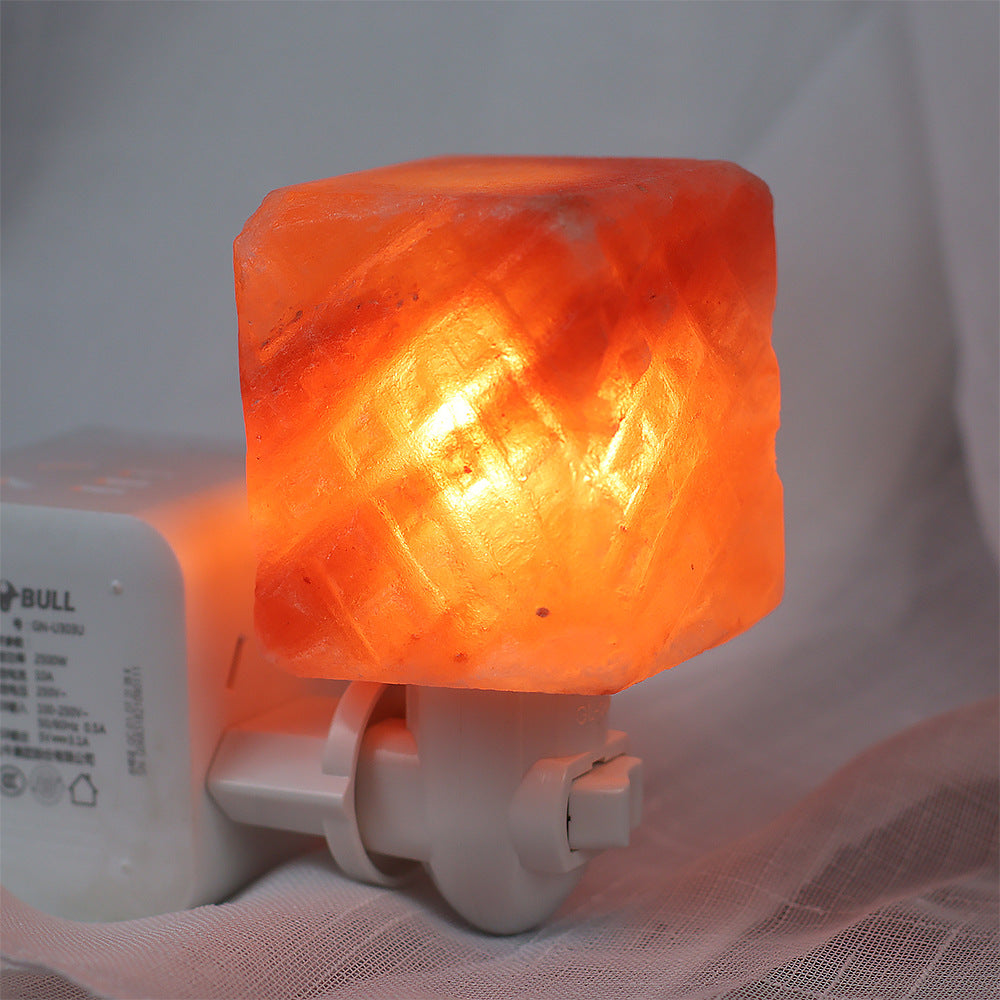 Himalayan Rose Salt Crystal Night Light